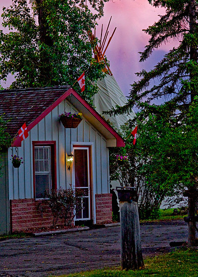 Mountain View Motel Campground Cabins view of cabin #14 in Buffalo Wyoming